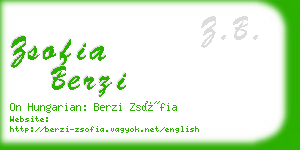 zsofia berzi business card